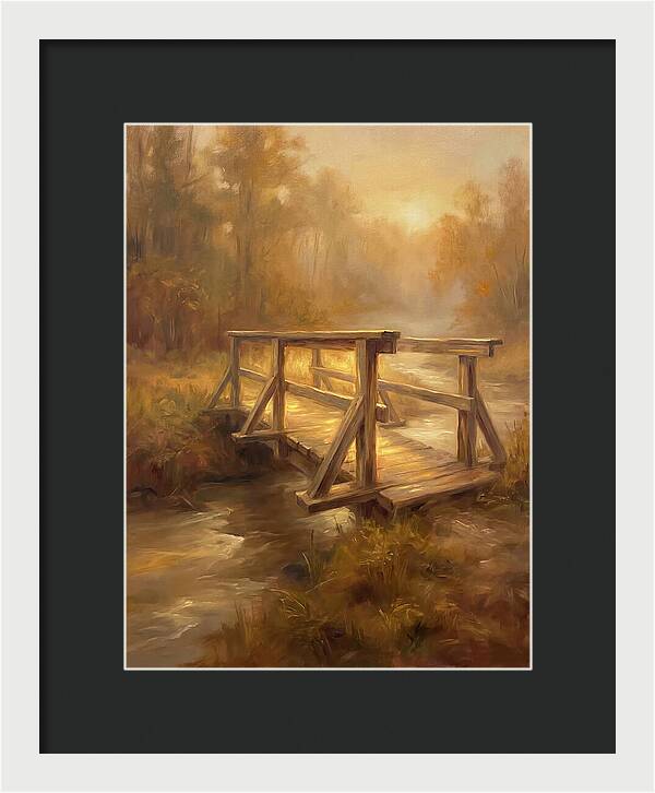 Wooden Bridge At Dawn