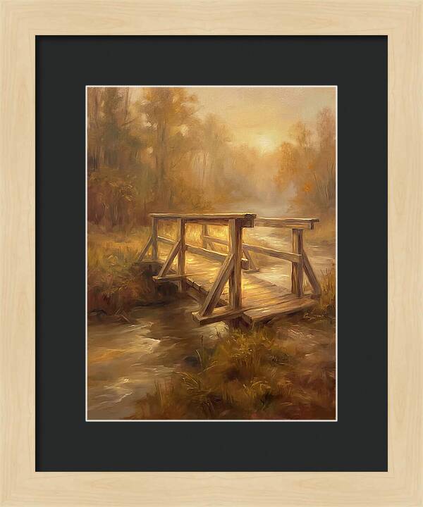 Wooden Bridge At Dawn