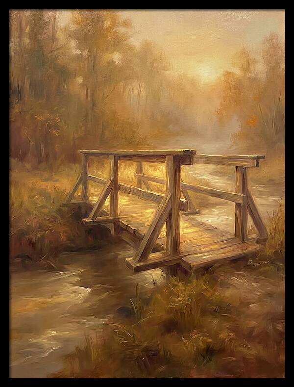 Wooden Bridge At Dawn