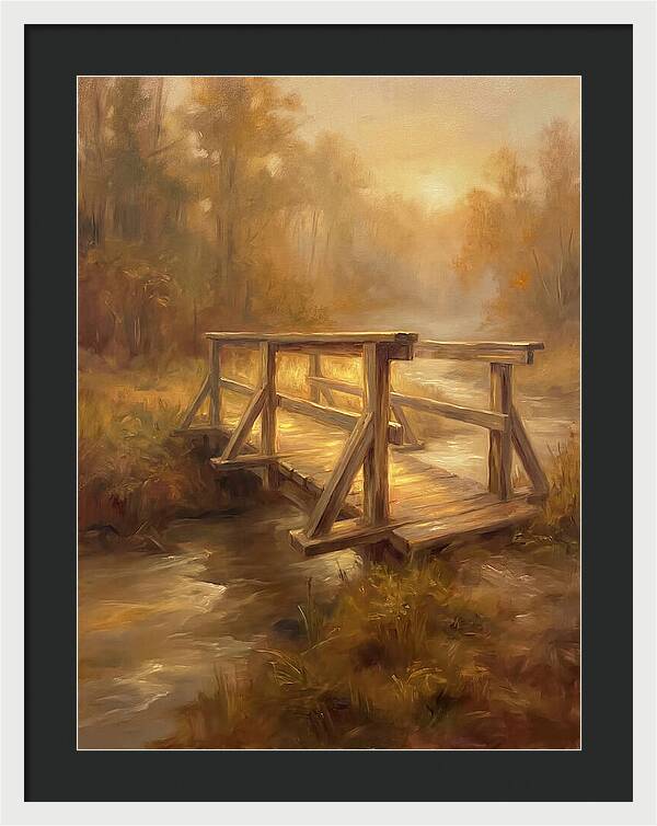 Wooden Bridge At Dawn