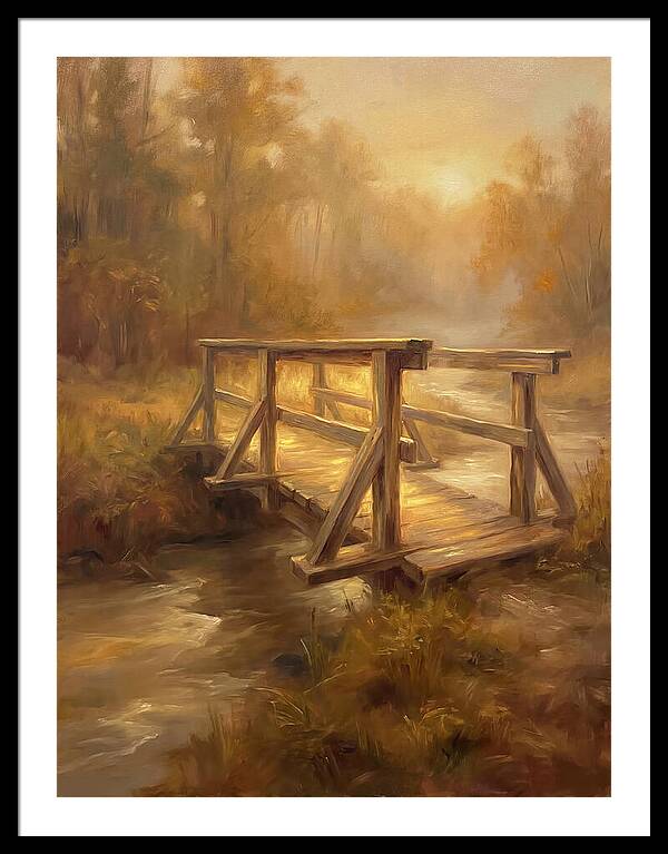Wooden Bridge At Dawn