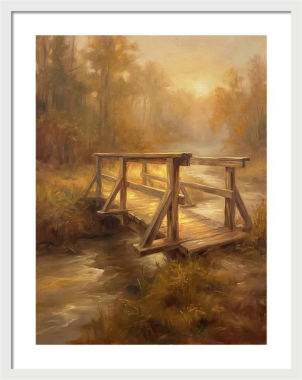 Wooden Bridge At Dawn