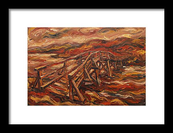Wooden Bridge In Flames