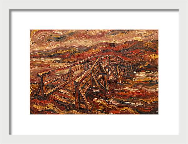 Wooden Bridge In Flames