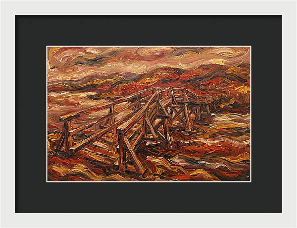 Wooden Bridge In Flames