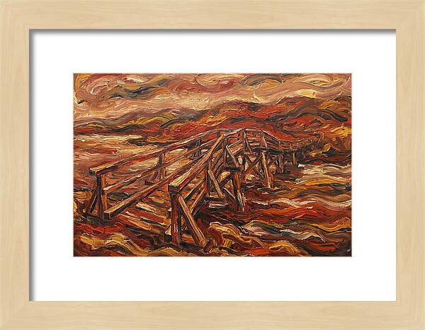 Wooden Bridge In Flames