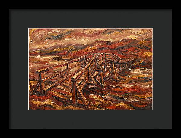 Wooden Bridge In Flames