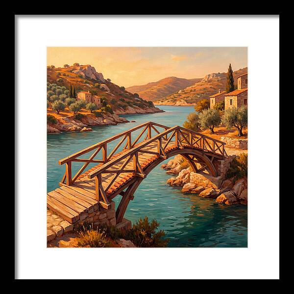 Wooden Bridge Over Tranquil Waters