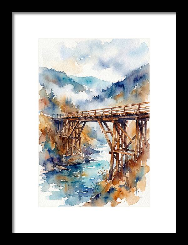 Wooden Bridge Over Water