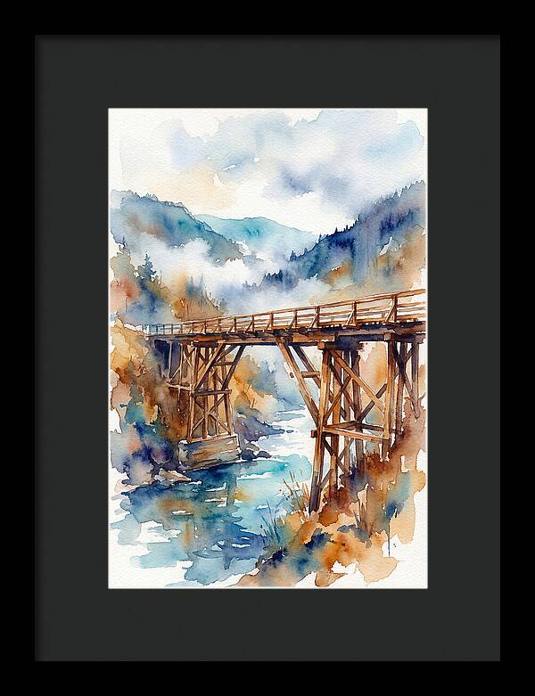 Wooden Bridge Over Water