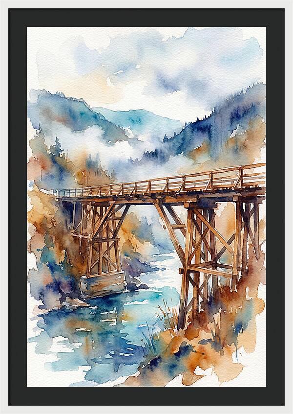 Wooden Bridge Over Water