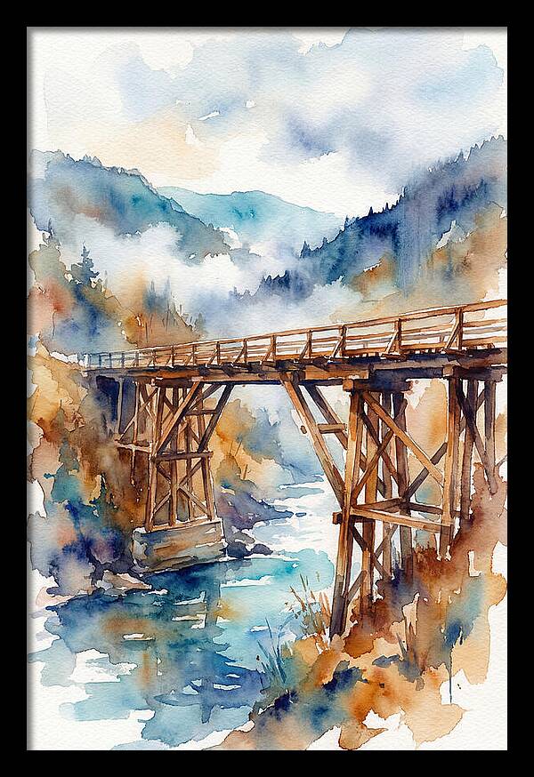 Wooden Bridge Over Water