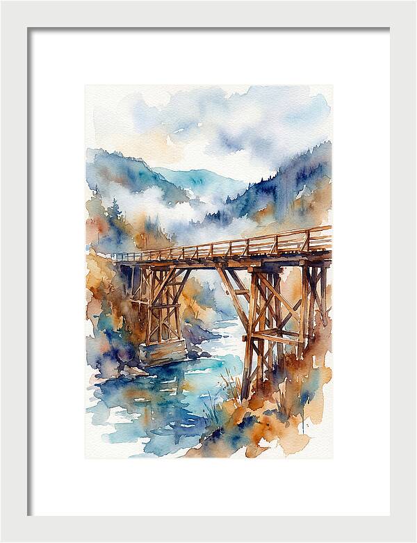 Wooden Bridge Over Water