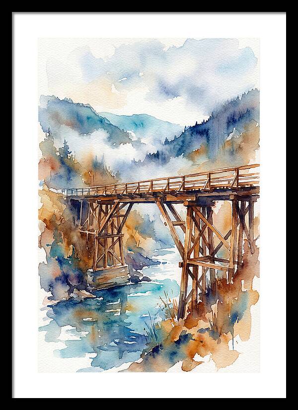 Wooden Bridge Over Water