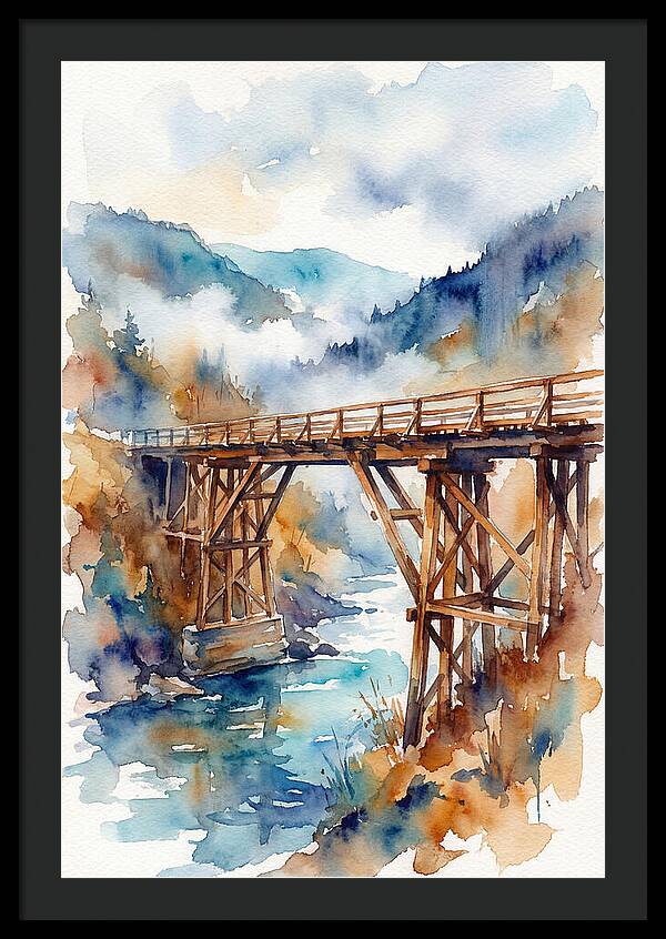 Wooden Bridge Over Water