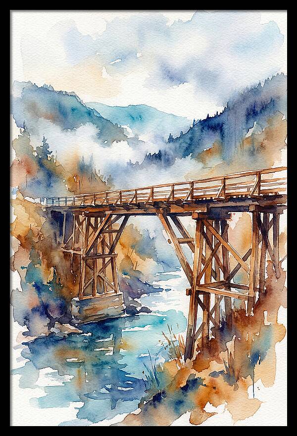 Wooden Bridge Over Water