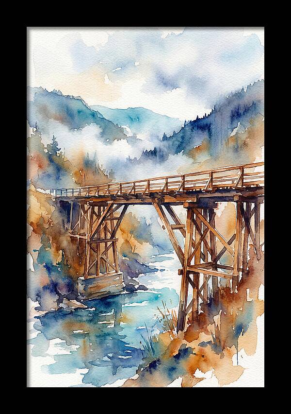 Wooden Bridge Over Water