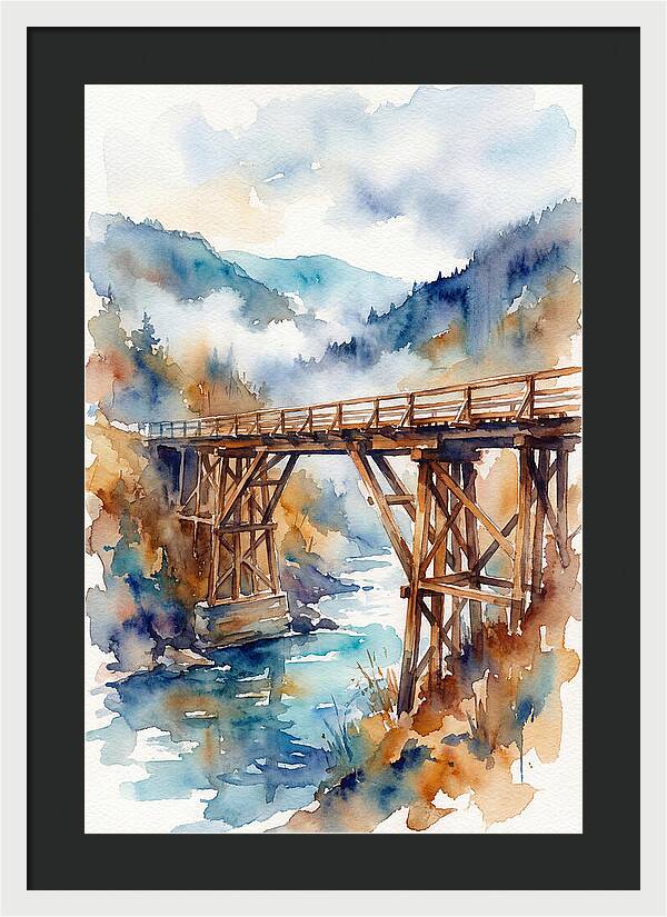 Wooden Bridge Over Water
