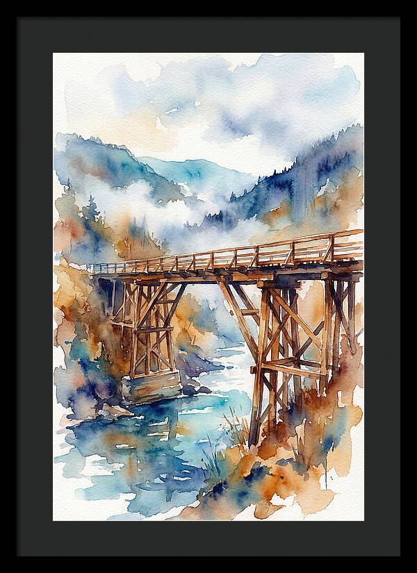 Wooden Bridge Over Water