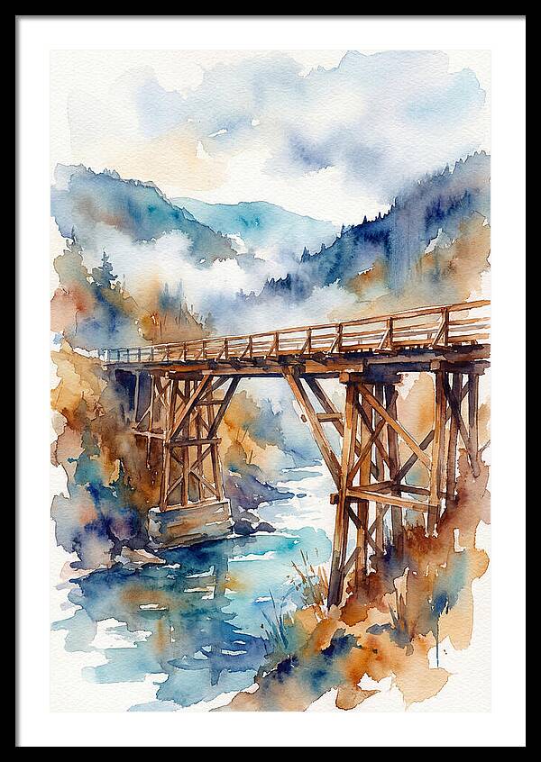Wooden Bridge Over Water