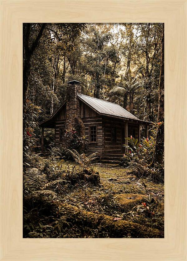 Wooden Cabin In The Forest