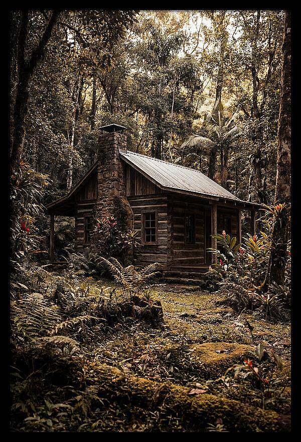 Wooden Cabin In The Forest