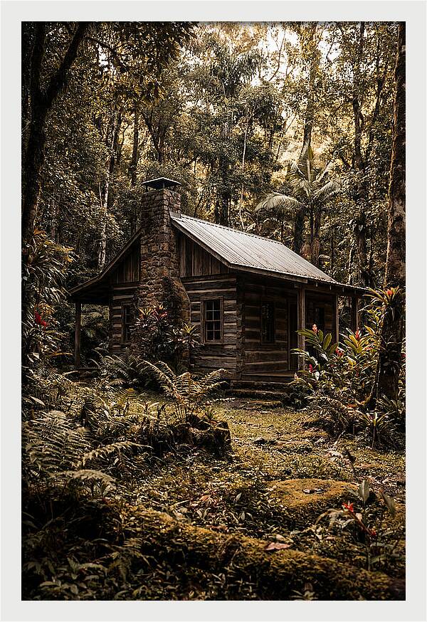 Wooden Cabin In The Forest