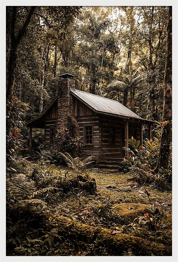 Wooden Cabin In The Forest