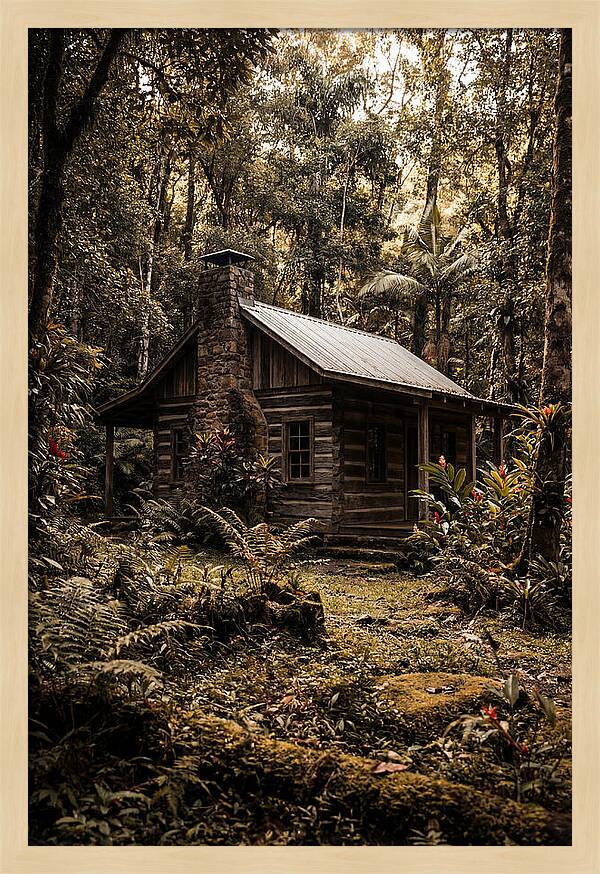 Wooden Cabin In The Forest