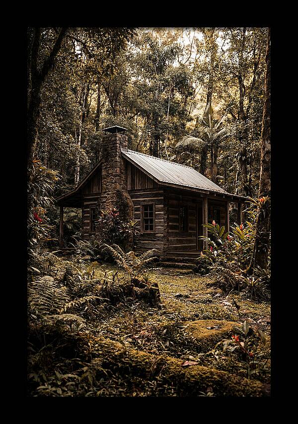 Wooden Cabin In The Forest