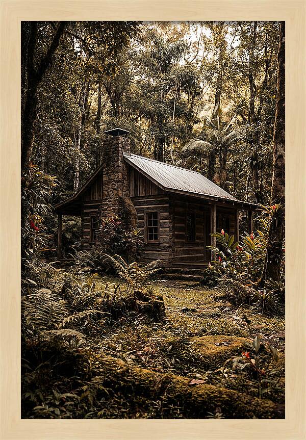 Wooden Cabin In The Forest