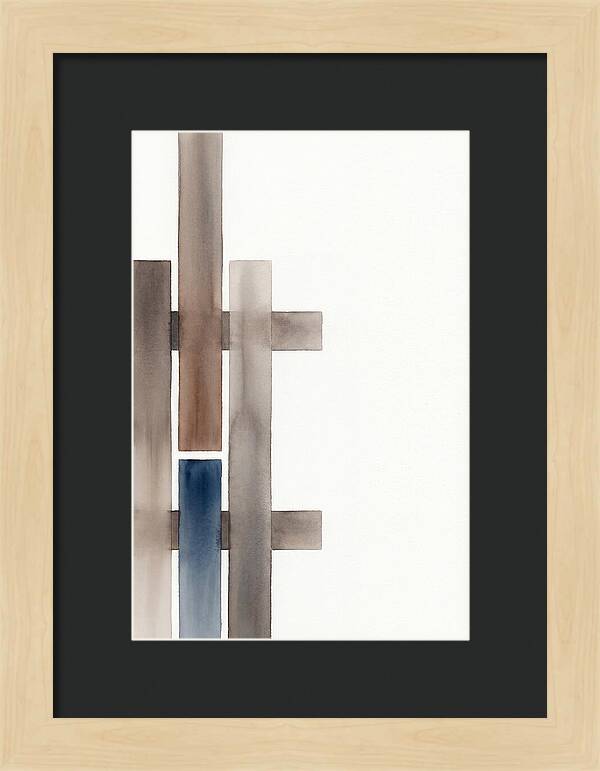 Wooden Fence Abstract Composition
