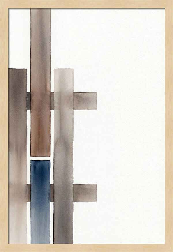 Wooden Fence Abstract Composition