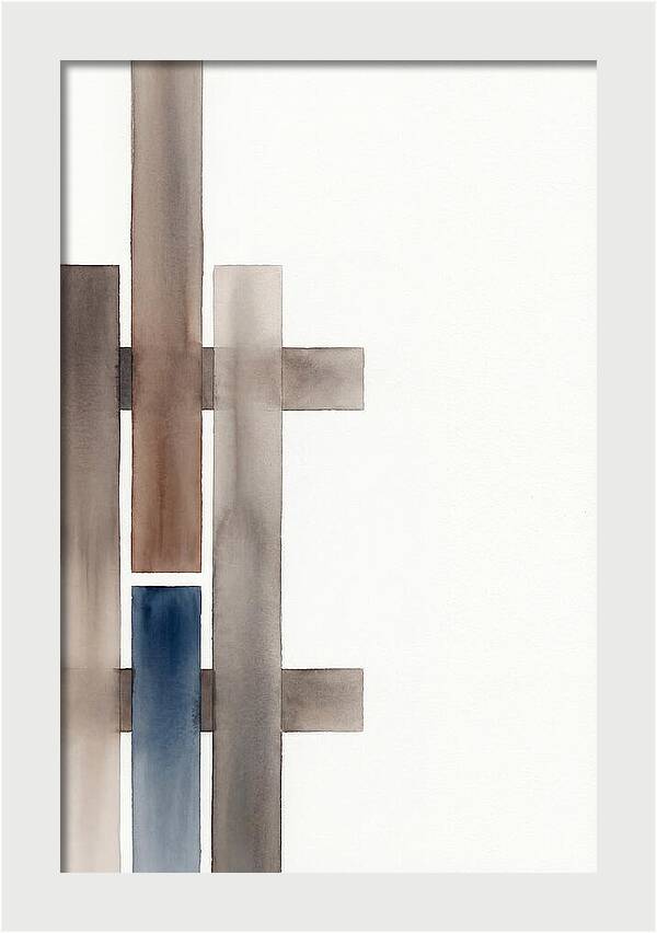 Wooden Fence Abstract Composition