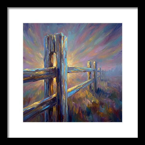 Wooden Fence At Dawn