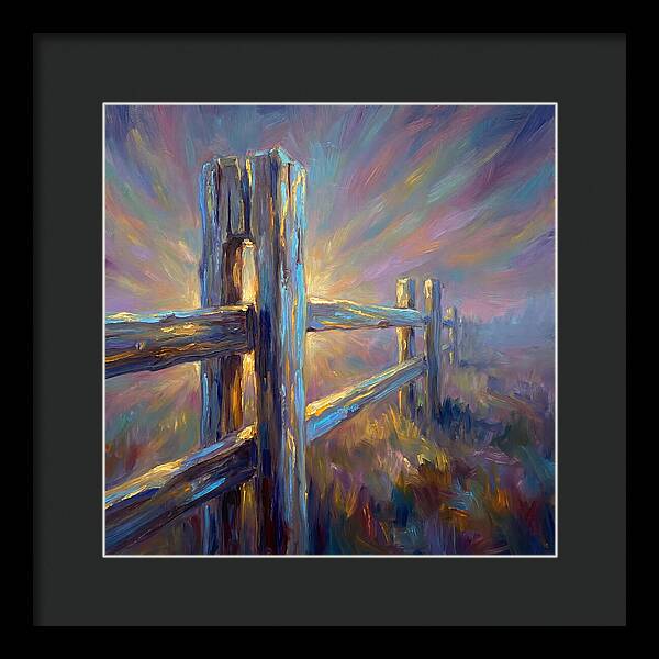 Wooden Fence At Dawn