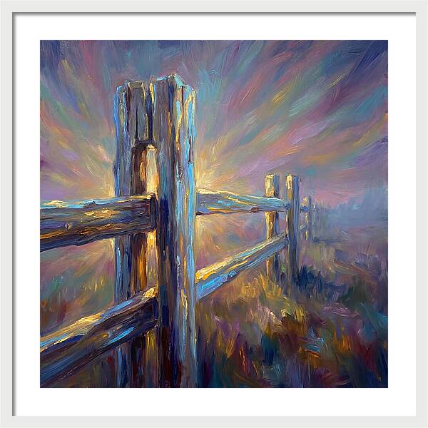Wooden Fence At Dawn