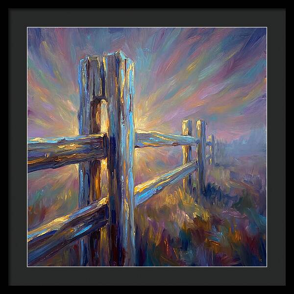 Wooden Fence At Dawn