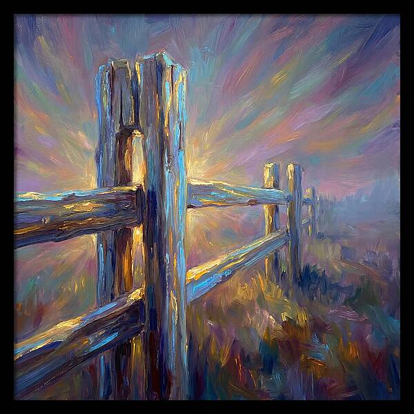 Wooden Fence At Dawn