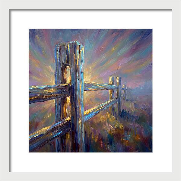Wooden Fence At Dawn