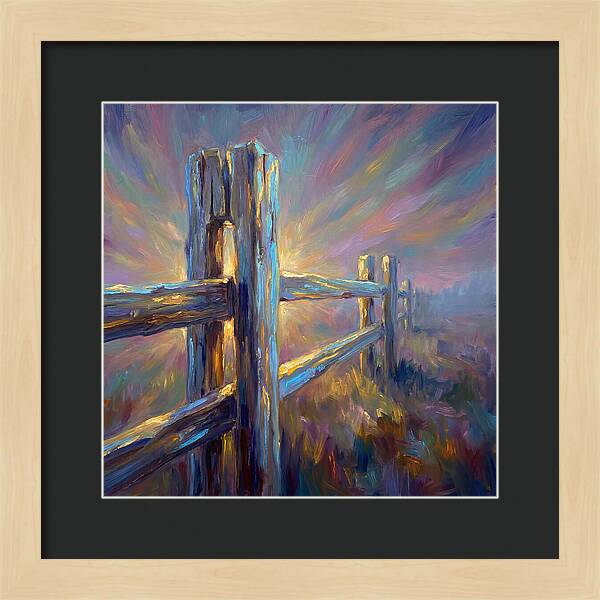 Wooden Fence At Dawn