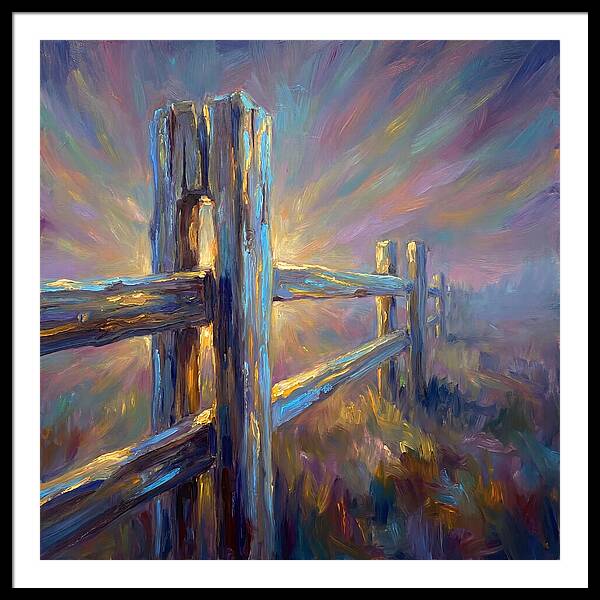 Wooden Fence At Dawn