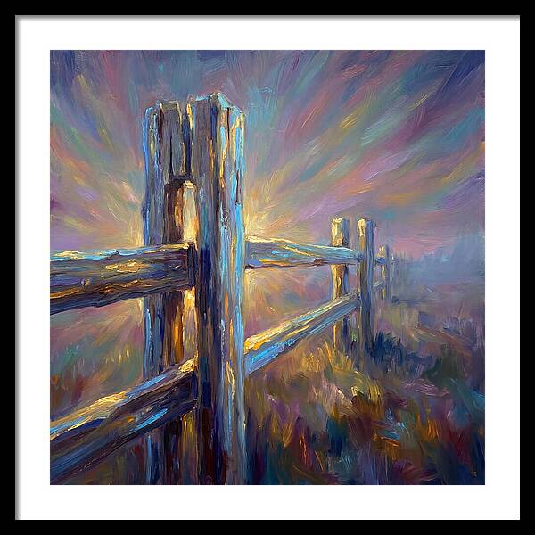 Wooden Fence At Dawn