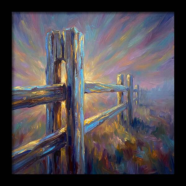 Wooden Fence At Dawn