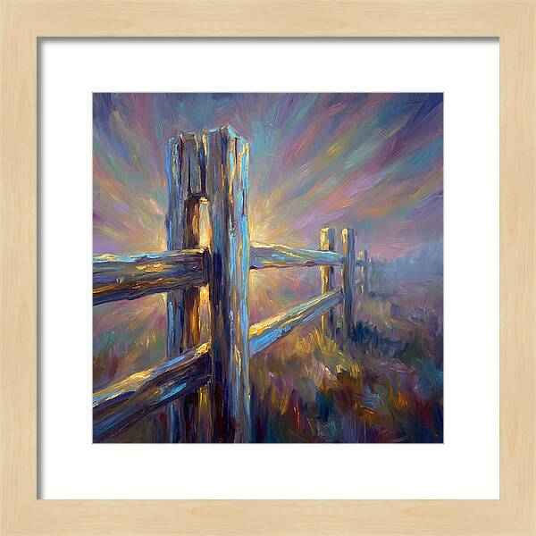 Wooden Fence At Dawn