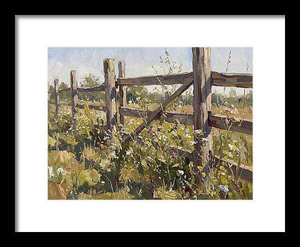 Wooden Fence In Bloom