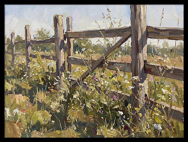 Wooden Fence In Bloom