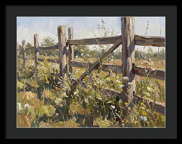 Wooden Fence In Bloom
