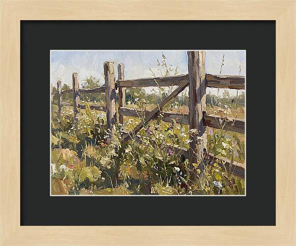 Wooden Fence In Bloom