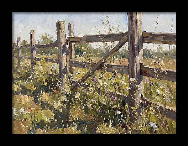 Wooden Fence In Bloom
